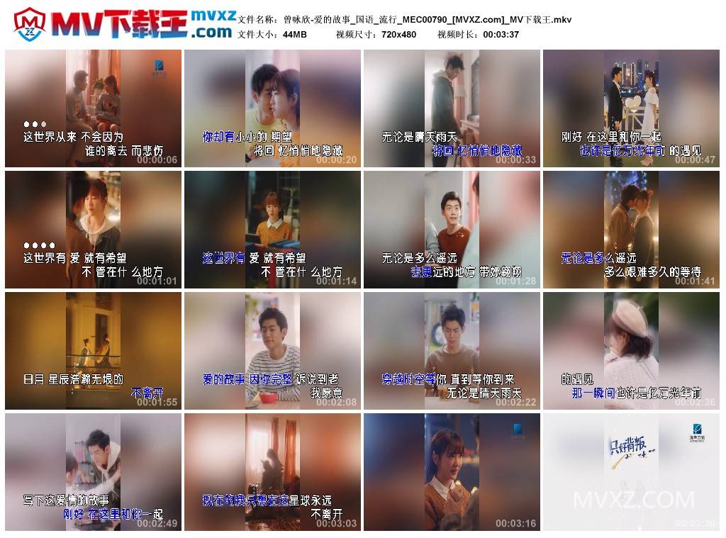 曾咏欣-爱的故事_国语_流行_MEC00790